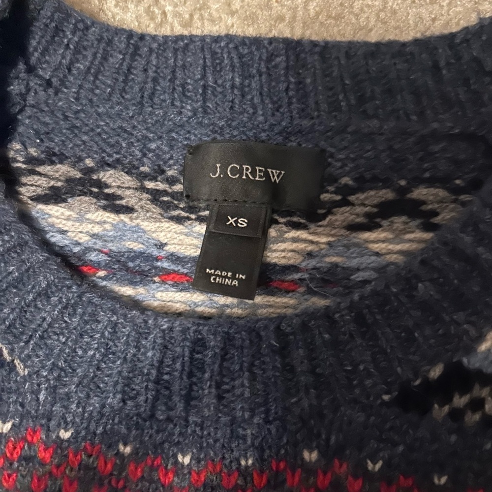J Crew fair isle wool sweater (x-small) - Picture 5 of 5